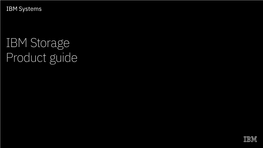 IBM Storage: Product Guide