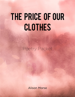 Downloads the Price of Our Clothes Poetry Packet