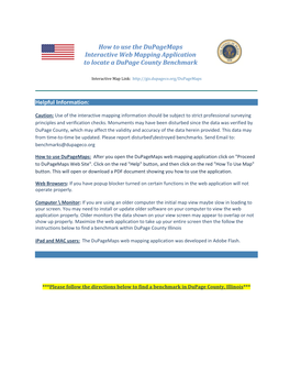 How to Use the Dupagemaps Interactive Web Mapping Application