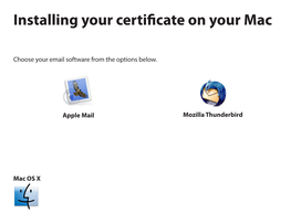 Installing Your Certificate on Your Mac