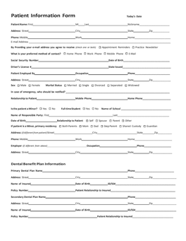 Dental Materials Fact Sheet