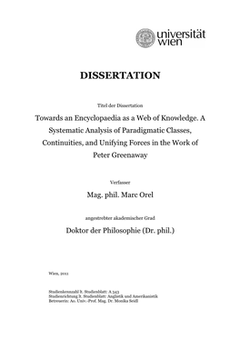 Dissertation (Einreichen)