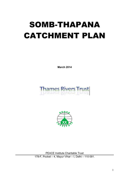 River SOMB-THAPANA CATCHMENT PLAN