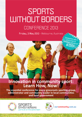 Sports Without Borders Conference 2013