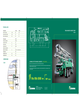 Technical Data Schwing-Stetter Moves Concrete. Worldwide. Working Range S 28 X Truck-Mounted Concrete Pump S 28 X