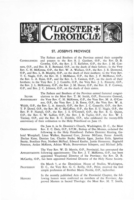 Cloister Chronicle 191