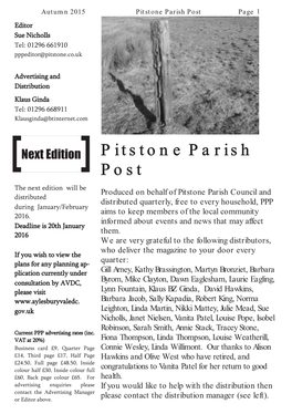 Pitstone Parish Post Page 1