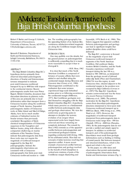 Baja British Columbia Hypothesis