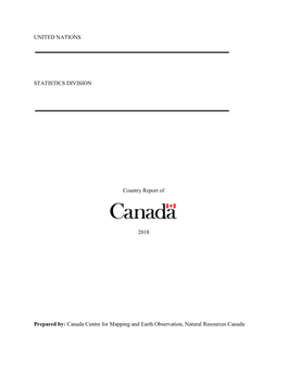 UN-GGIM Country Report of Canada 2018
