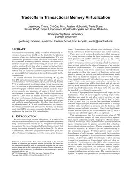 Tradeoffs in Transactional Memory Virtualization