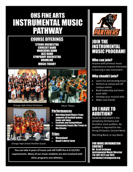 Instrumental Music Pathway