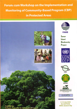 Workshop on the Implementation and Monitoring of Community-Based Program in Protected Areas FOREWORD