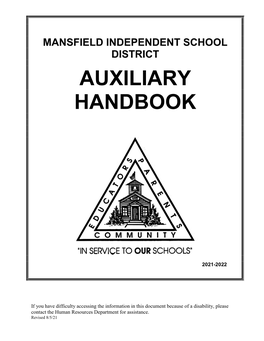 Auxiliary Handbook