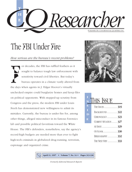 The FBI Under Fire