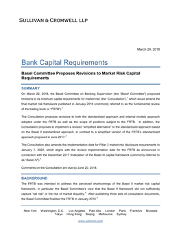 Bank Capital Requirements