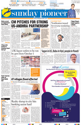 Cm Pitches for Strong Us-Andhra Partnership