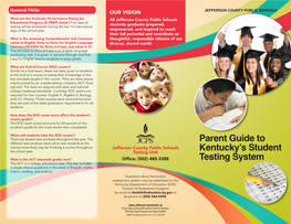 Parent Guide to Kentucky's Student Testing System