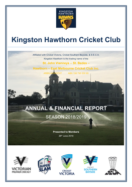 Kingston Hawthorn Cricket Club
