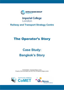 The Operator's Story: Case Study of Bangkok BMCL