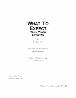 What to Expect When You're Expecting