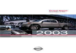 Annual Report 2003 Annual Report Year Ended March 31, 2004