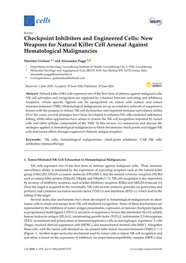 New Weapons for Natural Killer Cell Arsenal Against Hematological Malignancies