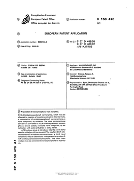 Preparation of Noroxymorphone from Morphine