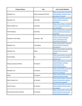 Hilton Hotels-ACEP Rate