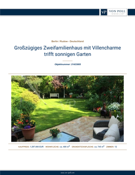 Großzügiges Zweifamilienhaus Mit Villencharmetrifft Sonnigen Garten