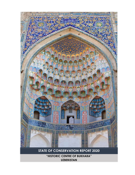 State of Conservation Report 2020 “Historic Centre of Bukhara” Uzbekistan