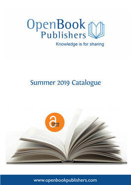Summer 2019 Catalogue
