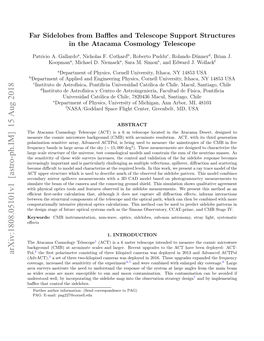 Far Sidelobes from Baffles and Telescope Support Structures in the Atacama Cosmology Telescope