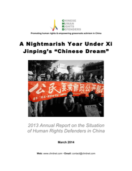 A Nightmarish Year Under Xi Jinping's