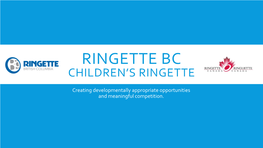 Children's Ringette Presentation