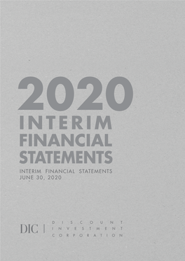 FINANCIAL STATEMENTS Interim FINANCIAL STATEMENTS JUNE 30, 2020