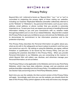 Privacy Policy