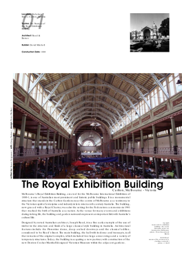 The Royal Exhibition Building