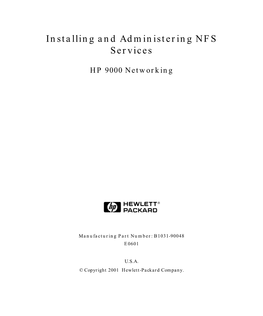 Installing and Administering NFS Services