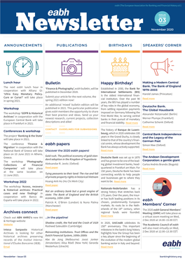 Eabh Papers Bulletin Archives Connect Happy Birthday! Eabh Members' Corner