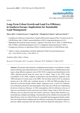 Implications for Sustainable Land Management