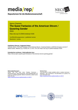 The Queer Fantasies of the American Sitcom / Queering Gender 2020