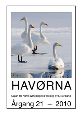 HAVØRNA Organ for Norsk Ornitologisk Forening Avd