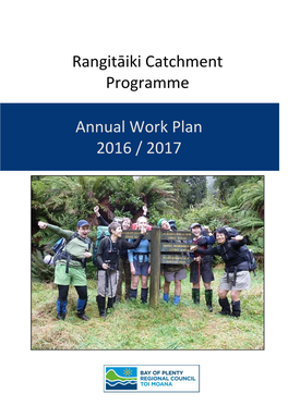 Rangitaiki River Catchment Annual Work Programme for 2016