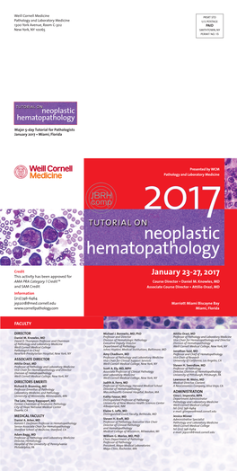 Neoplastic Hematopathology