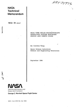 NASA Technical Memorandum