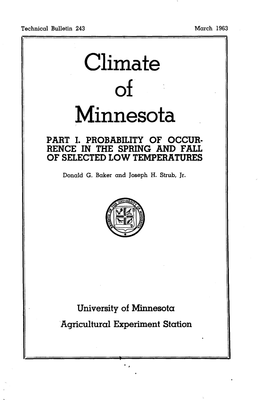 Climate of Minnesota PART I