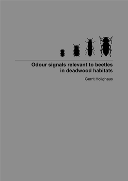 Odour Signals Relevant to Beetles in Deadwood Habitats Gerrit Holighaus