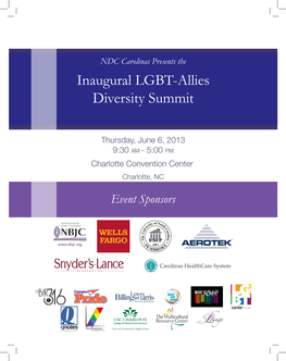 Inaugural LGBT-Allies Diversity Summit