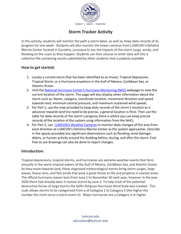 Storm Tracker Activity