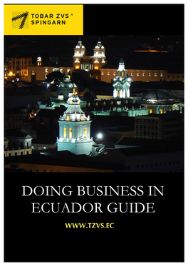 Doing Business in Ecuador Guide